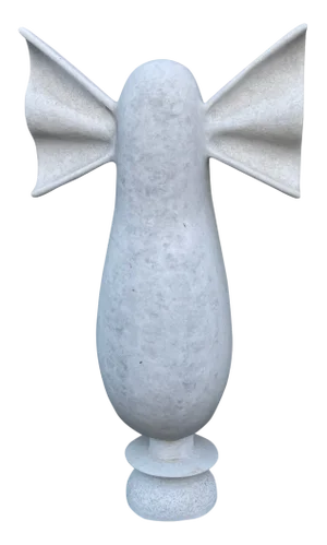 Nike Hand Carved Marble Sculpture by Tom von Kaenel