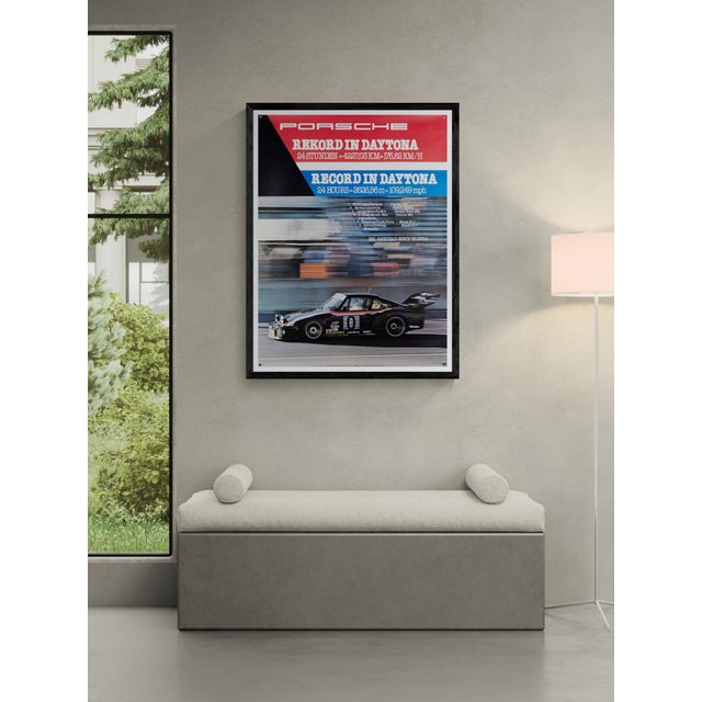 Porsche Rekord in Daytona – 1979 – Original Vintage Porsche Poster by Werbeagentur Strenger – Vintage Motorsport – 102x76...