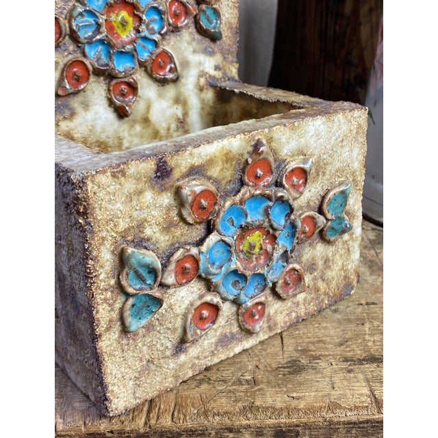 Vallauris Ceramic Wall Planter by La Roue, 1950s For Sale - Image 15 of 18