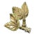 Vintage Italian Tole Leaf Lamp Finials, a Pair For Sale