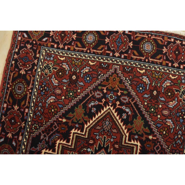 Goltogh Rug 2’7” X 4’1” Red Wool Vintage Traditional Hand-Knotted Carpet For Sale In Philadelphia - Image 6 of 10