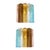 Multicolored Squares Bark Murano Glass Wall Sconces by Simoeng, Set of 2 For Sale - Image 9 of 9