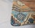 Blue Gold Indian Rug Pillow For Sale - Image 4 of 5