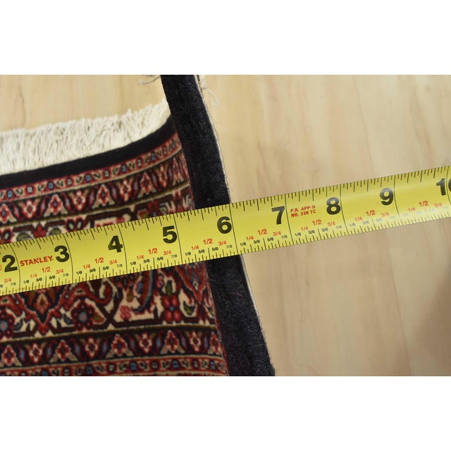 Fine Bidjar Rug 4’8” X 6’10” Red Wool Traditional Hand-Knotted Oriental Carpet For Sale - Image 11 of 13