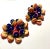 Modern 1950s Freirich Swirl Bead Clip on Earrings - 2 Pieces For Sale - Image 3 of 4