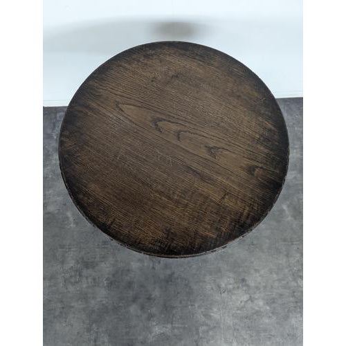 Neo-Gothic Oak Side Table For Sale - Image 5 of 7