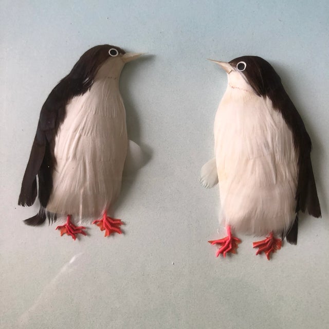 Illustration 1980s Penguin Lovers Wall Art For Sale - Image 3 of 9