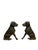 Adorable set of hard to find Labrador Retriever cast iron andirons. These are a perfect addition to a fireplace and a...