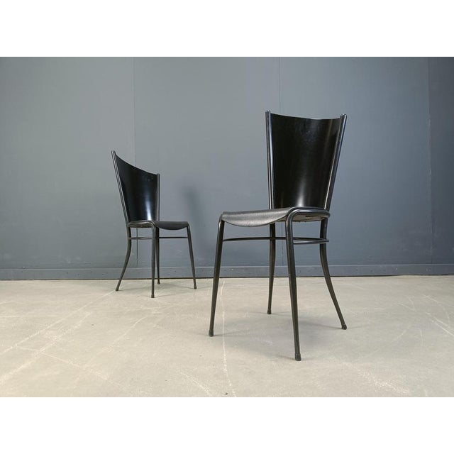 Post Modern Wooden Dining Chairs, 1980s, Set of 10 For Sale - Image 12 of 16