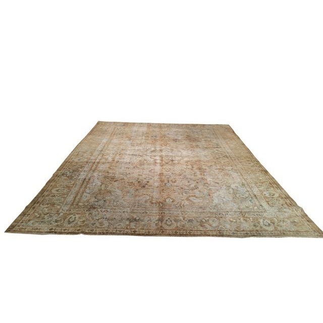 Infuse a touch of beauty to high-traffic areas of your home with this durable Persian mahal rug in colors of gold, brown,...