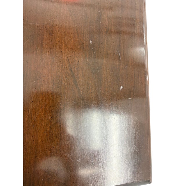 Late 20th Century Harden Queen Anne Style Solid Cherry Sofa Sideboard Console Table For Sale - Image 13 of 15