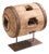 Vintage Wooden Cart Hub on Stand, 1950s For Sale