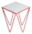 Orange Fluo Avior Side Table by Nicola Di Froscia for DFdesignlab For Sale