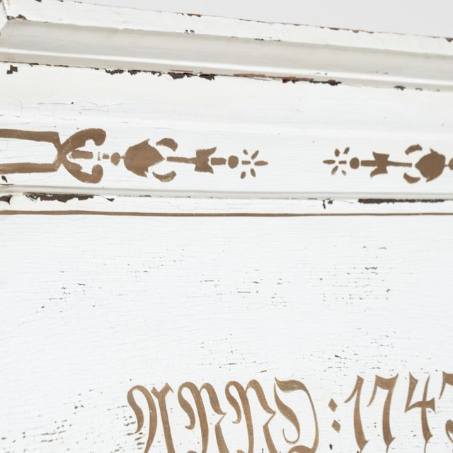 Wood 19th Century Swedish Pine Cabinet With Original White Paint For Sale - Image 7 of 15