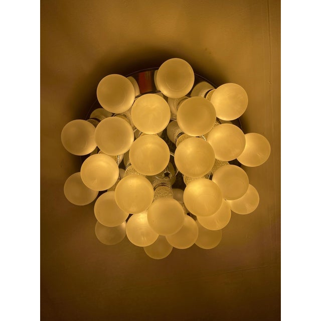 Ceiling Light in Glass and Chrome from Kinkeldey, Austria, 1970 For Sale - Image 4 of 15