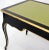 Baker Country French Black Lacquer Gold Trim Leather Desk Console For Sale - Image 6 of 13