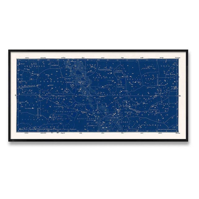 Not Yet Made - Made To Order Reproduction Antique Star Map Large Celestial Print For Sale - Image 5 of 5