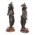 Pair of Fine 19th Century Orientalist Male and Female Large Figures by Eugène Cornu For Sale