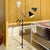 Italian Triennale Three-Arm Floor Lamp with X Base For Sale - Image 9 of 10