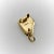 Metal Vintage 14k Gold Tiny Grand Piano Charm or Pendant For Sale - Image 7 of 10