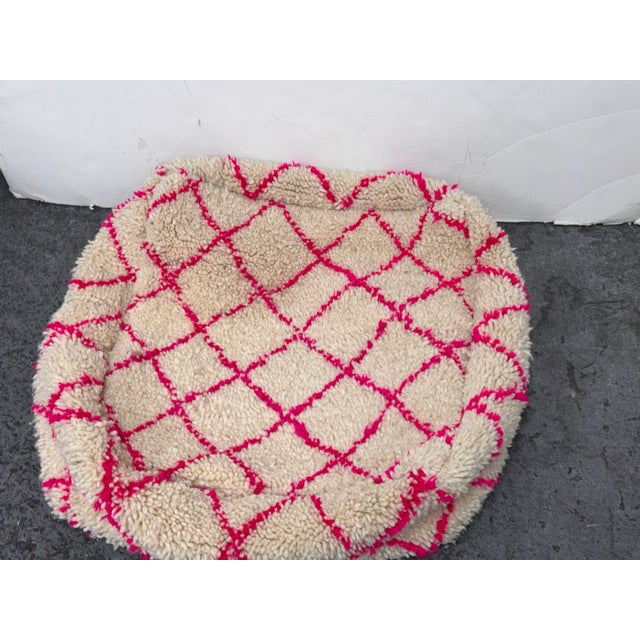 2010s Moroccan Handmade Pouf Cover For Sale - Image 5 of 12