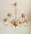 Gold Vintage Hollywood-Regency Gold-Plated Cascade 6-Light Waterfall Chandelier with Crystal Pendants, 1960s For Sale - Image 8 of 18