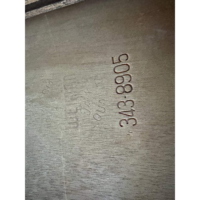 Vintage Hollywood Regency Campaign Style Marble Top Low Table Cabinet by Weiman For Sale - Image 18 of 18