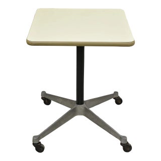 Mid 20th Century Vintage Eames Herman Miller Rolling Contract Side Table For Sale