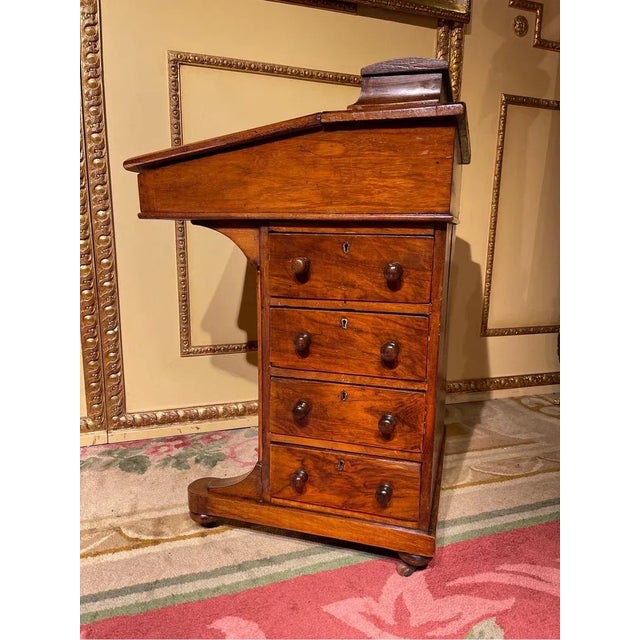 Brown Small Desk, England, 1890s For Sale - Image 8 of 13