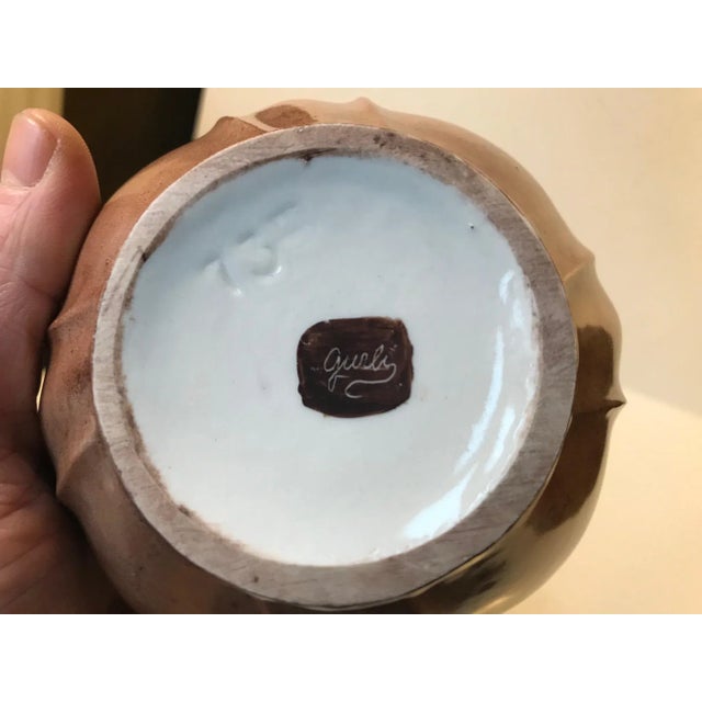 Ceramic Danish Twisted Porcelain Vase from Lyngby Porcelæn, 1930s For Sale - Image 7 of 8