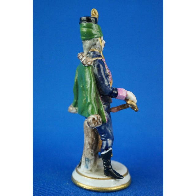 Miniature Hussar Soldier Sculpture in Porcelain from Real Casa Ferdinandea - Ginori,19th Century, Italy, 19th Century For Sale - Image 4 of 18