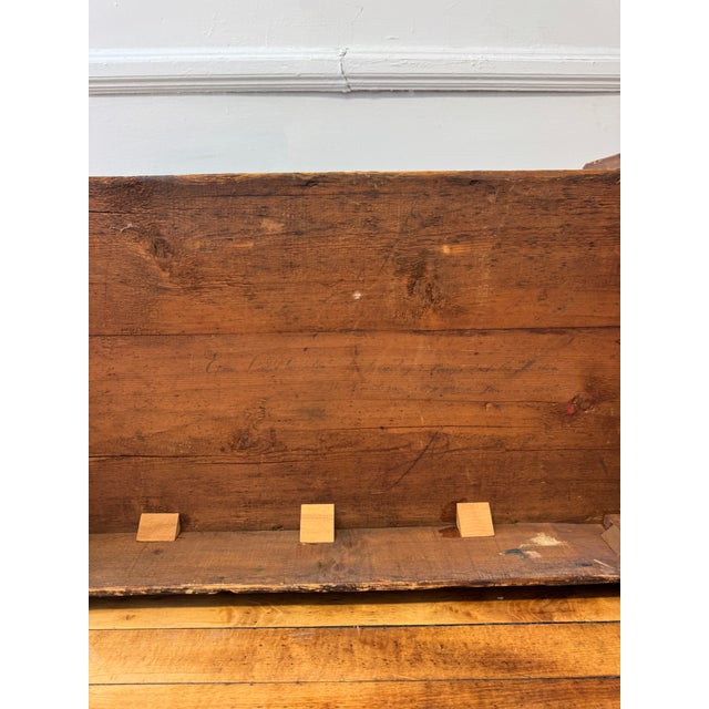 Navy Blue 19th Century Scandinavian Folk Painted Blanket Chest For Sale - Image 8 of 8