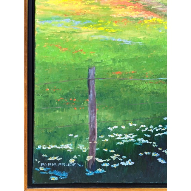 Green Nancy Paris Pruden "Cows Coming Home" Contemporary Naturalistic Pastoral Landscape Nature Painting, 2020s For Sale - Image 8 of 11