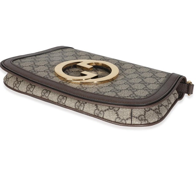 Textile Beige GG Supreme Canvas Blondie Shoulder Bag For Sale - Image 7 of 8