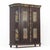 Rustic Farmhouse Folk Art Painted Bridal Cabinet 1844 For Sale - Image 8 of 18