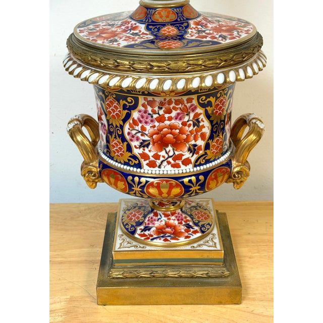 19th C Derby Porcelain, Regency Period, 'Old Imari' Vase now as a Lamp For Sale - Image 12 of 18