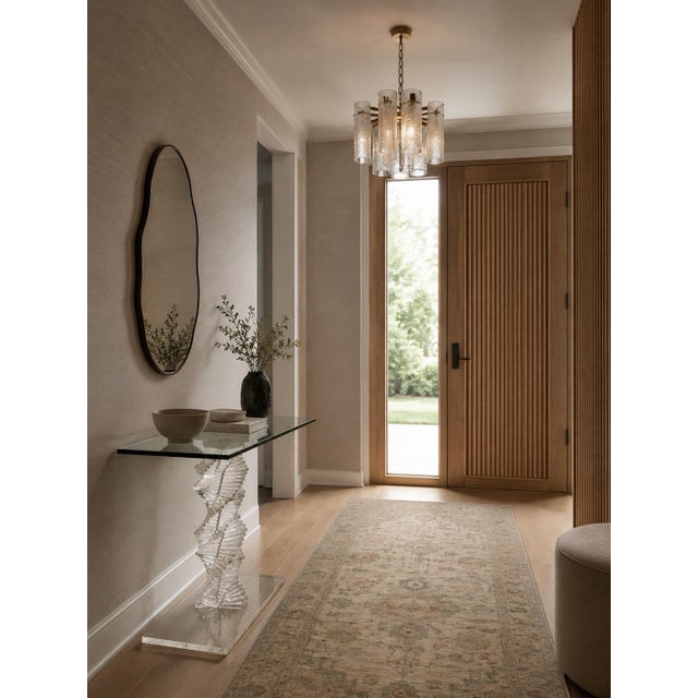 This stunning 1980s modern console table is a true testament to the era’s bold, innovative design. The table features a...