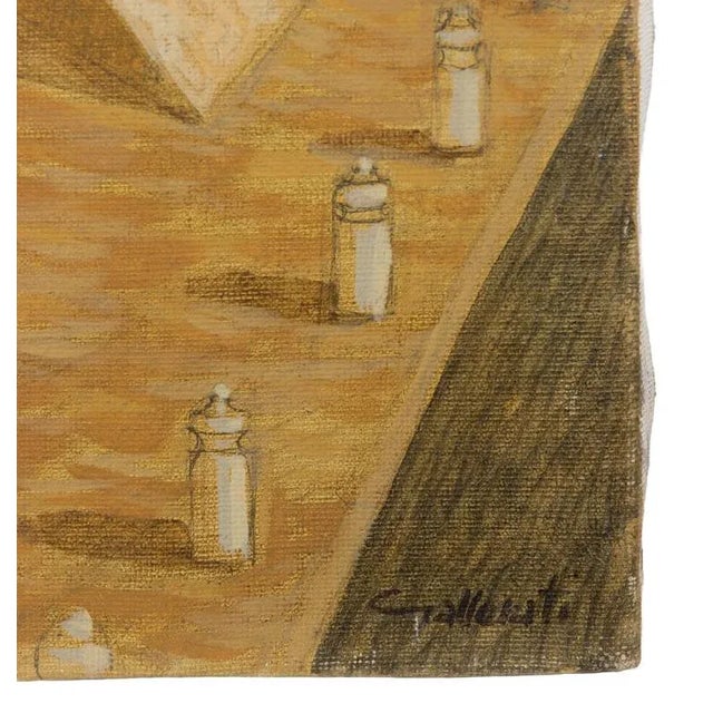 Modern Alberto Gallerati, The Train, Oil Painting, 1970s For Sale - Image 3 of 6