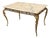 Louis XV Gilt Bronze Coffee Table with White Marble Top, 1970s For Sale