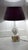 White Vintage Italian Porcelain Fabric Shade Table Lamp, 1970s For Sale - Image 8 of 9