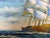 Original Signed Oil Painting Sailing Ship at Sea Maritime Seascape Framed For Sale - Image 12 of 12