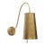 Regina Andrew Hattie Sconce, Natural Brass For Sale