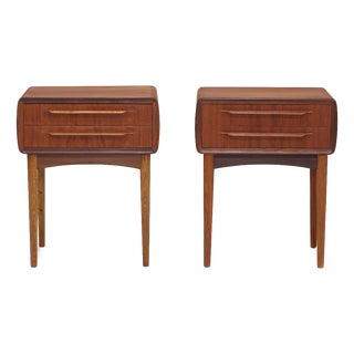 Nightstands in Teak by Johannes Andersen for Silkeborg, Denmark, 1960s, Set of 2 For Sale