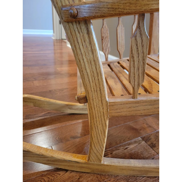 Amish Made Solid Oak Children's Rocker Chairish