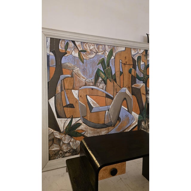 Early 21st Century Johan Van Dijck, 2013, Oil on Fir, Framed For Sale - Image 5 of 6