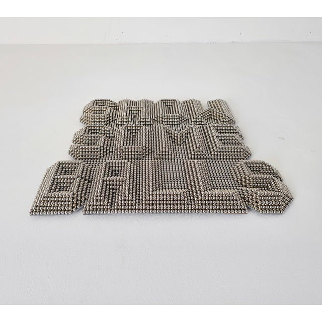 Metal Wall Mounted Heavy Metal Sculpture from Jan Paul For Sale - Image 7 of 18