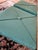 A Pair of Retro Mod Turquoise Vinyl Foot Stools With Steel Hairpin Legs For Sale - Image 4 of 4