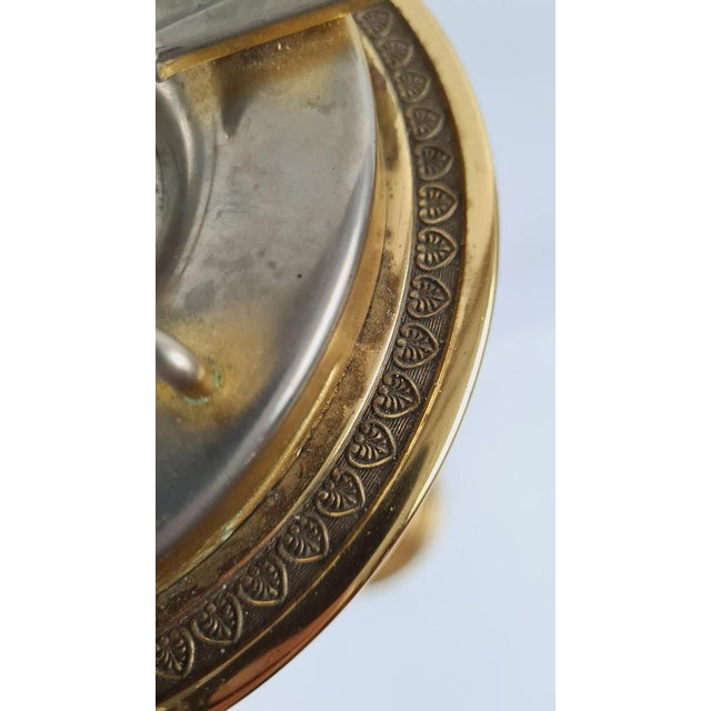 1950s Hollywood Regency Standing Ashtray in Gold Brass, 1950s For Sale - Image 5 of 11