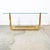 Classy vintage 70s-1980s brass sofa table / console table. unsigned example. Comes in the style of Milo Baughman.
