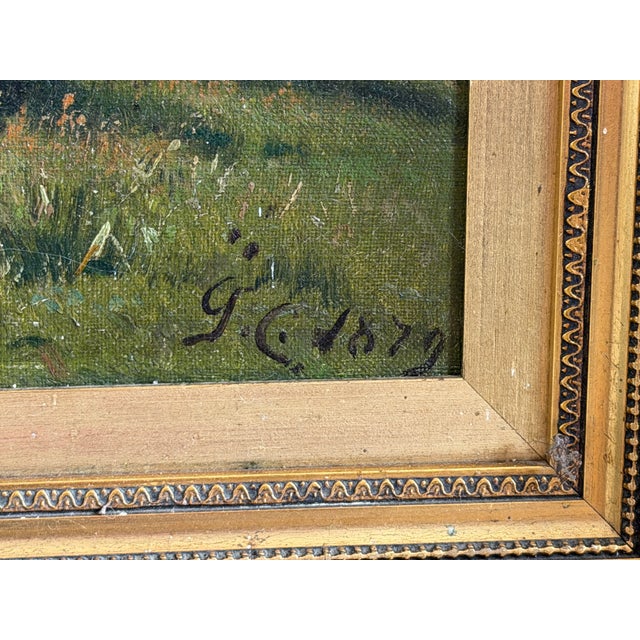 Godfred Christensen, Sunlit Beech Forest, Oil Painting, 1879 For Sale - Image 4 of 11